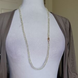 Rlbycl High Sparkle Crystal Beaded Necklace
